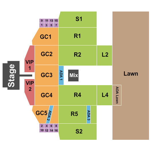 Wean Park Y Live Seating Chart